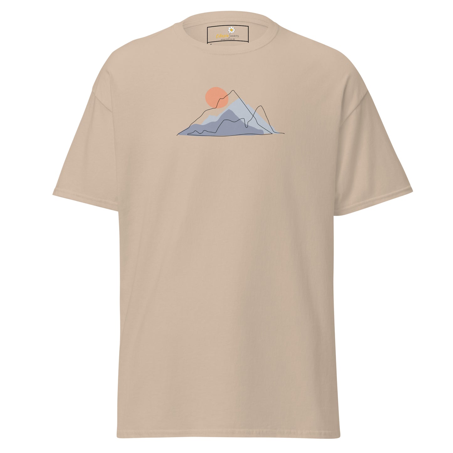 T-shirt classique pour homme - NATURE MOUNTAIN SUN - RÉGULIER