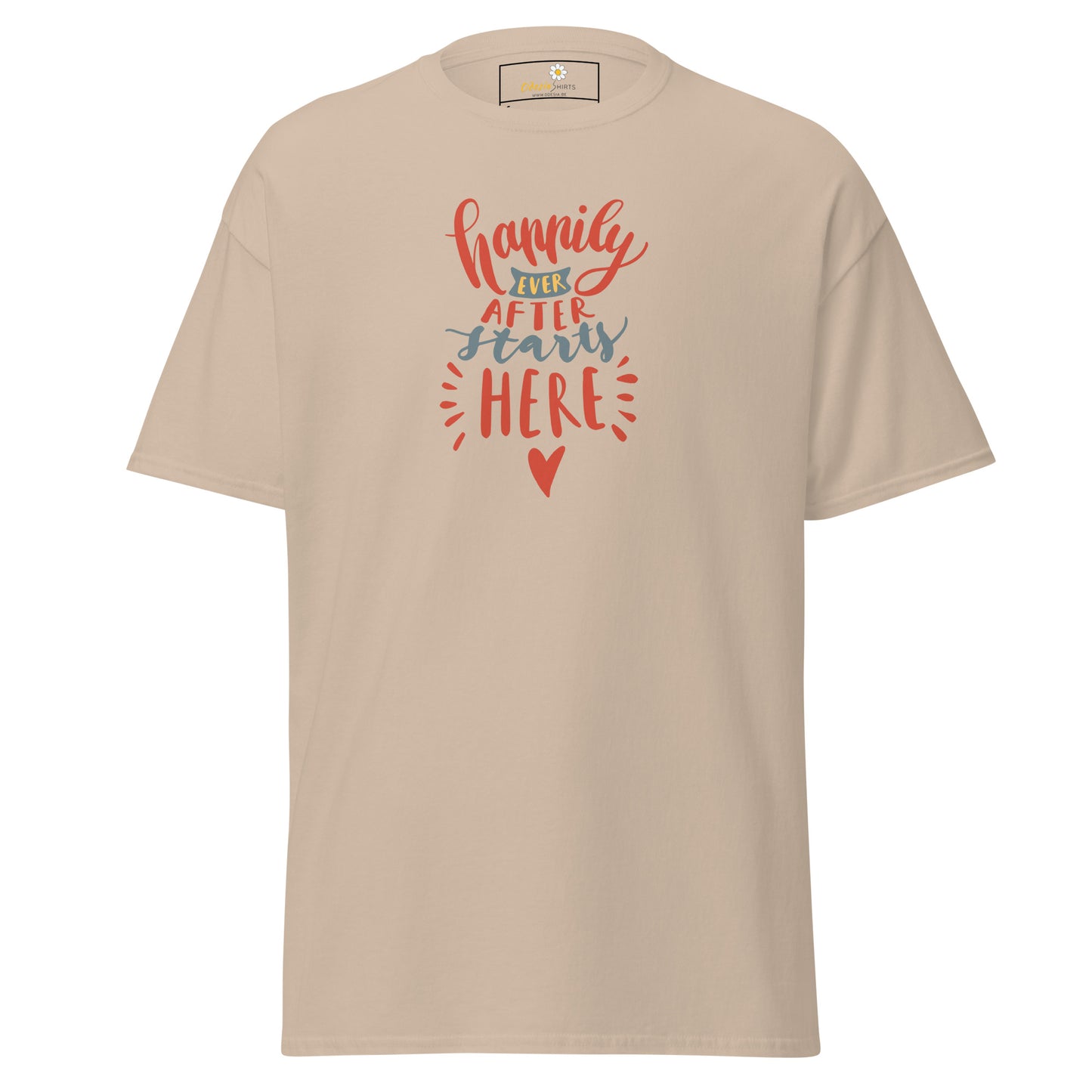 Unisex classic t-shirt - TEXT HAPPILY EVER AFTER - REGULAR
