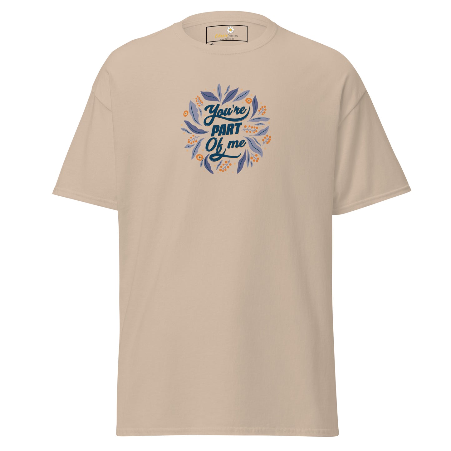 Unisex classic t-shirt - POSITIVE TEXT YOU ARE PART OF ME - BIG