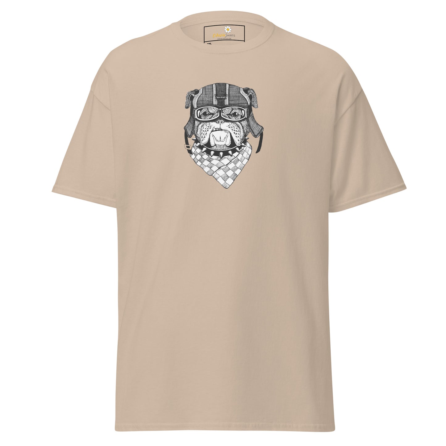 Unisex classic t-shirt - ANIMALS DOG HEAD BANDANA - BIG