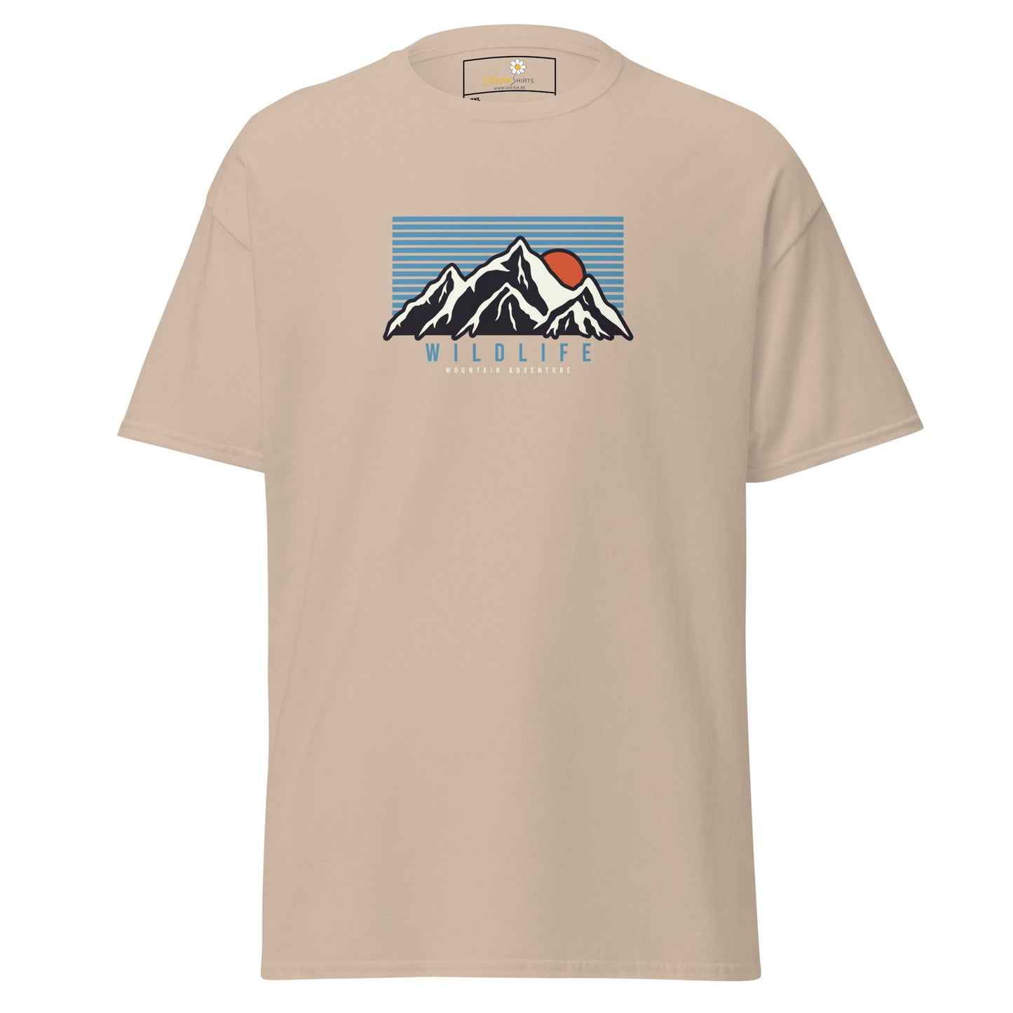 Unisex classic t-shirt - ADVENTURE MOUNTAIN SUNSET - BIG