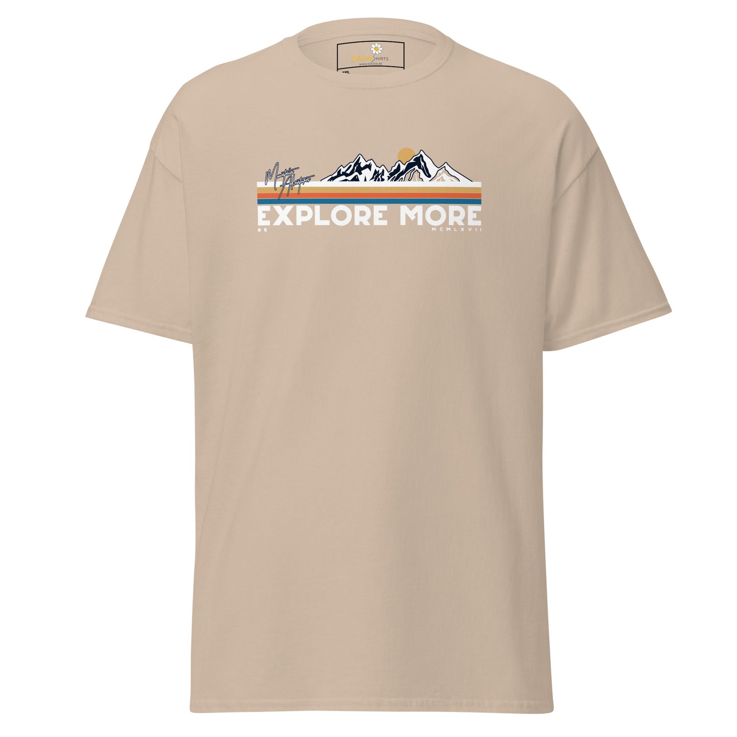 Unisex classic t-shirt - ADVENTURE EXPLORE MORE - BIG