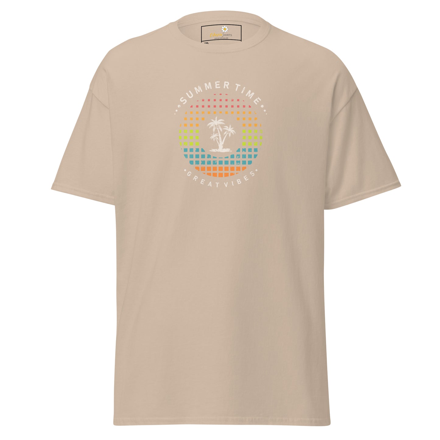 Klassiek T-shirt voor heren - SUMMER GREAT VIBES - GROOT