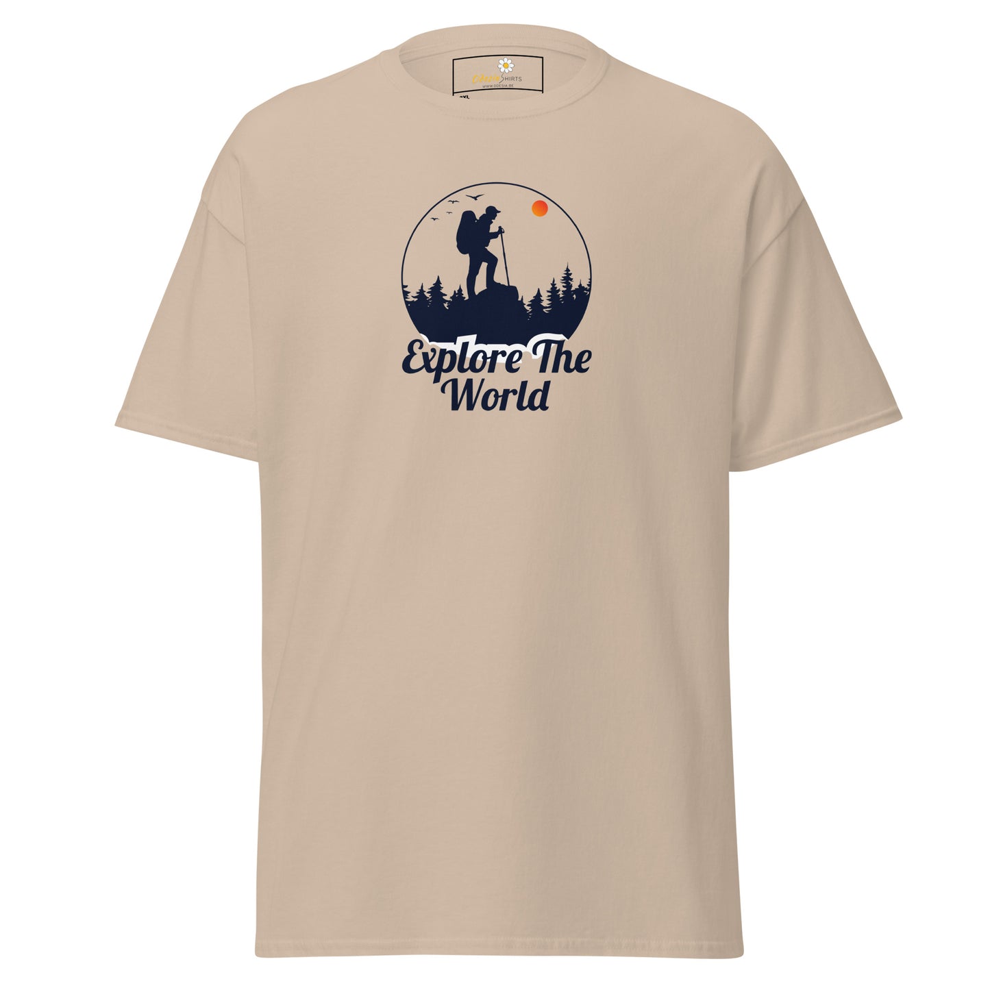 Unisex classic t-shirt - ADVENTURE EXPLORE THE WORLD - BIG