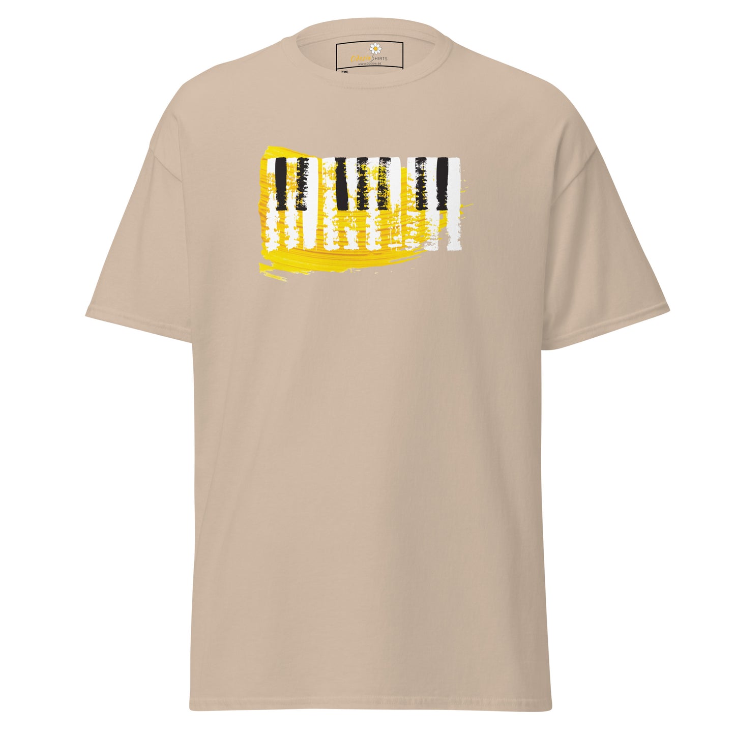 Unisex classic t-shirt - MUSIC PIANO KEYBOARD - BIG