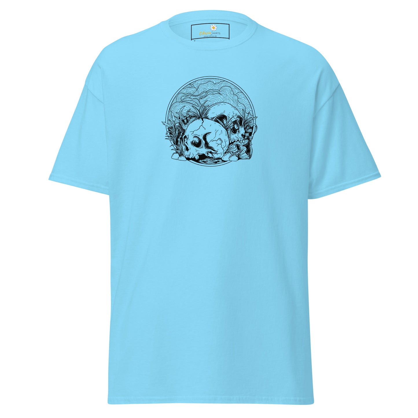 Unisex klassiek t-shirt - SKULL SUMMER SKULLS - REGULAR