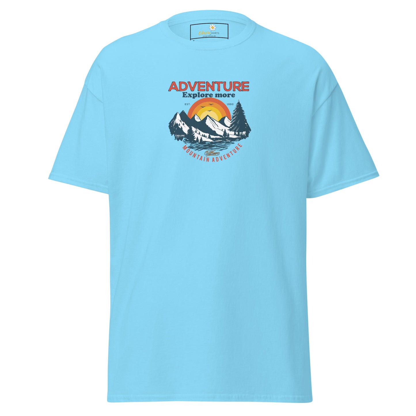 Unisex classic t-shirt - ADVENTURE EXPLORE MORE - REGULAR