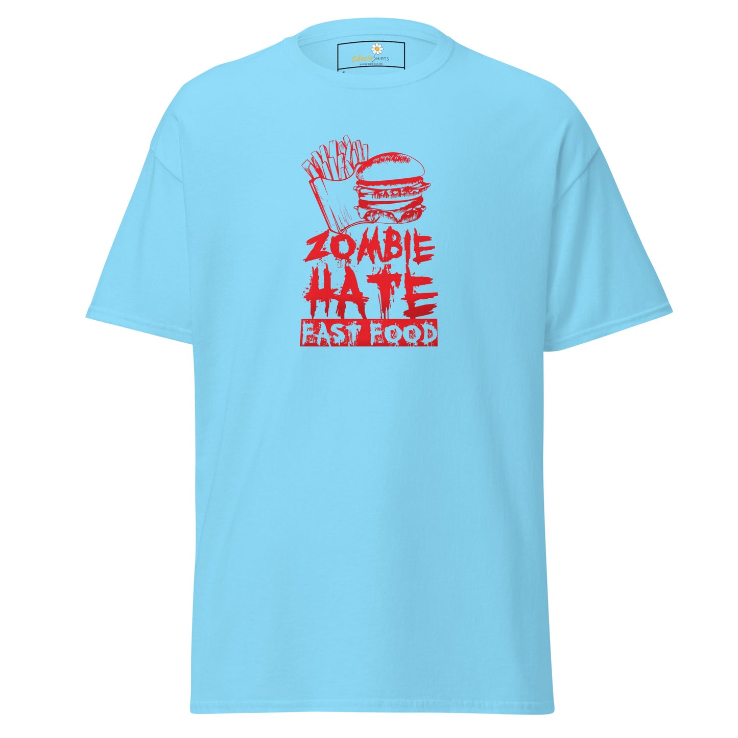Unisex classic t-shirt - SPOOKIE ZOMBIE HATE FASTFOOD - REGULAR