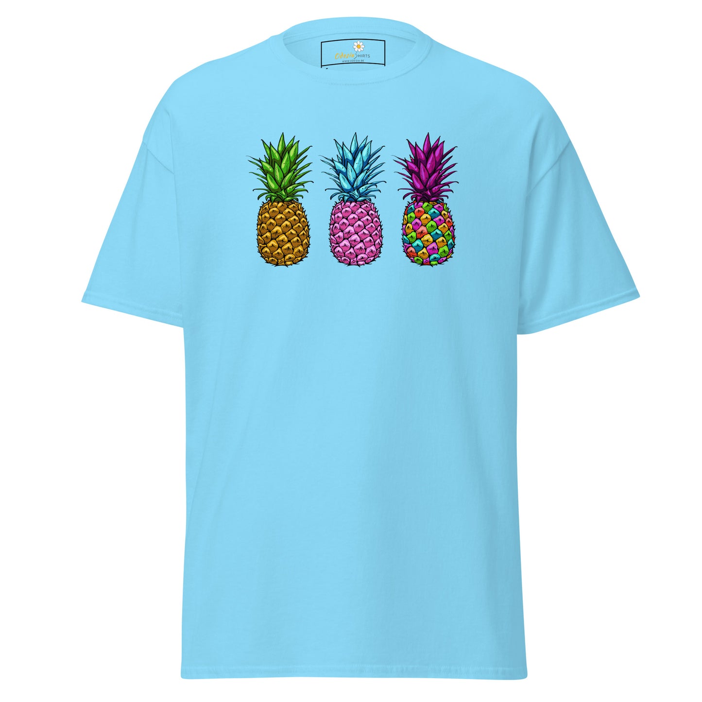 Unisex classic t-shirt - ORGANIC FRUIT PINEAPPLE COLORS - REGULAR
