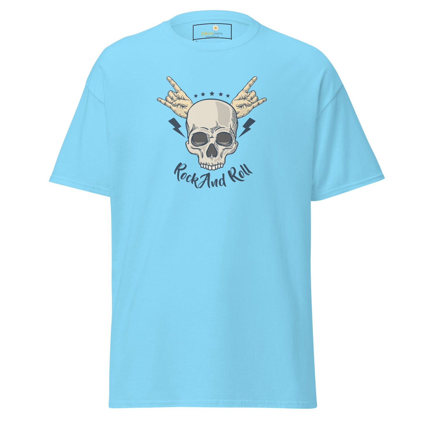 Unisex classic t-shirt - SKULL ROCK AND ROLL - REGULAR