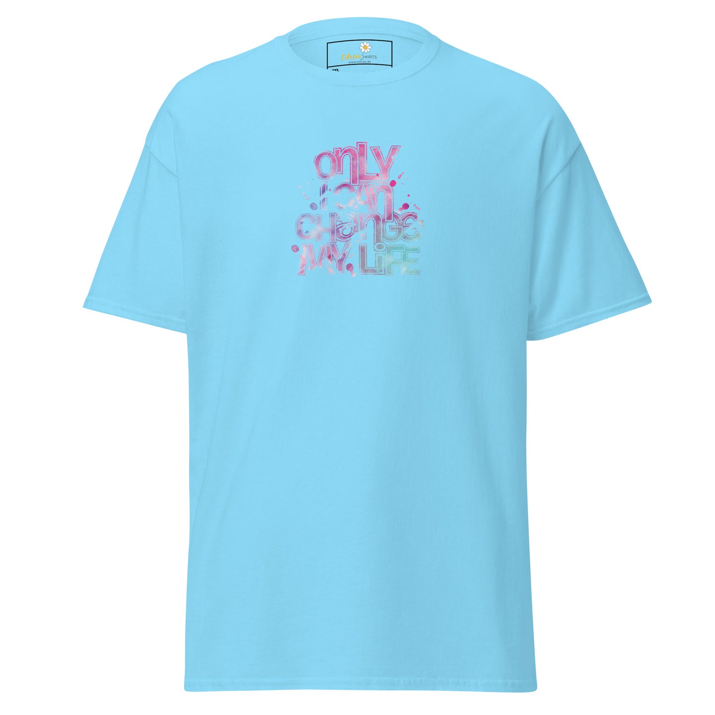 Heren klassiek t-shirt - TEKST ALLEEN KAN IK VERANDEREN - GROOT