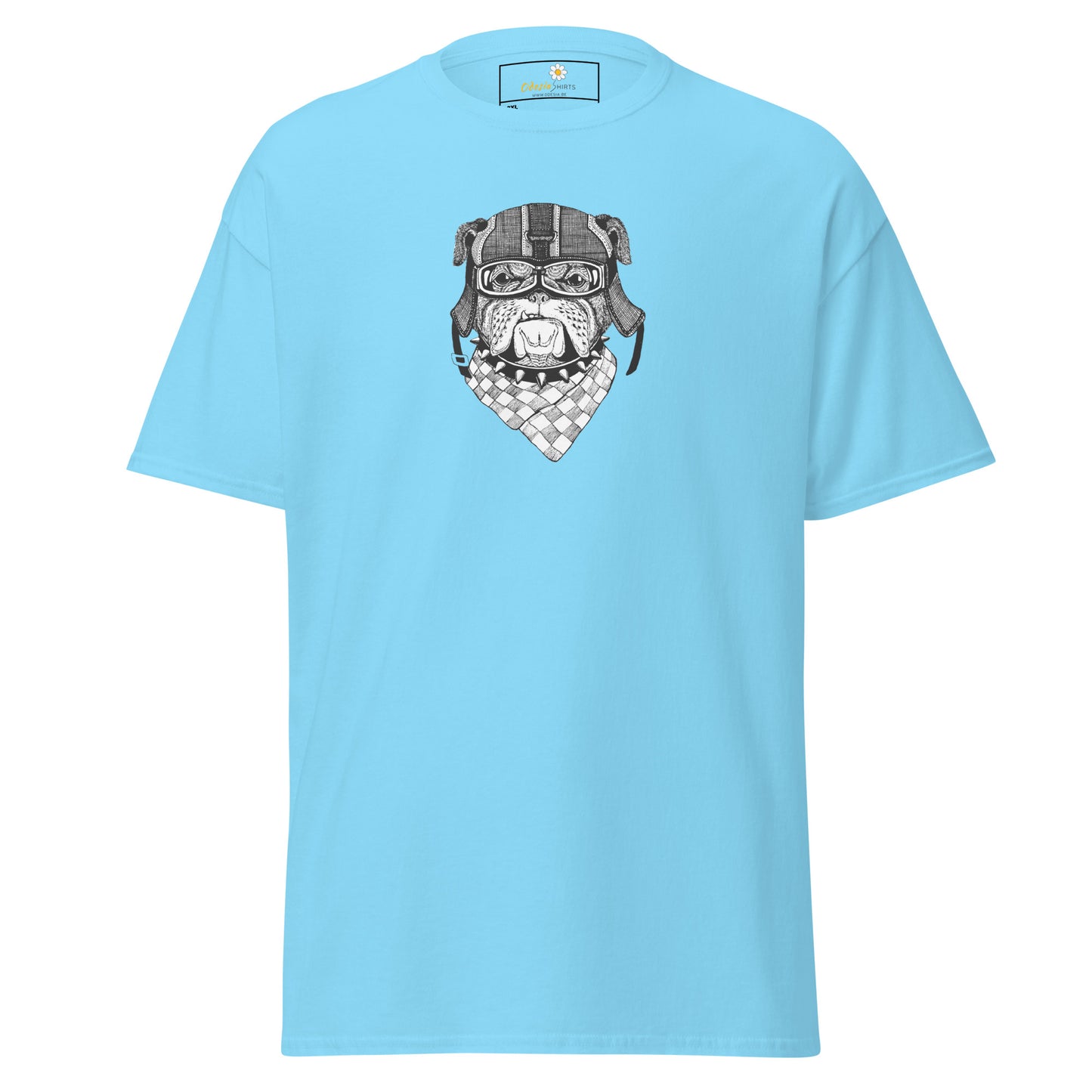 Unisex classic t-shirt - ANIMALS DOG HEAD BANDANA - BIG