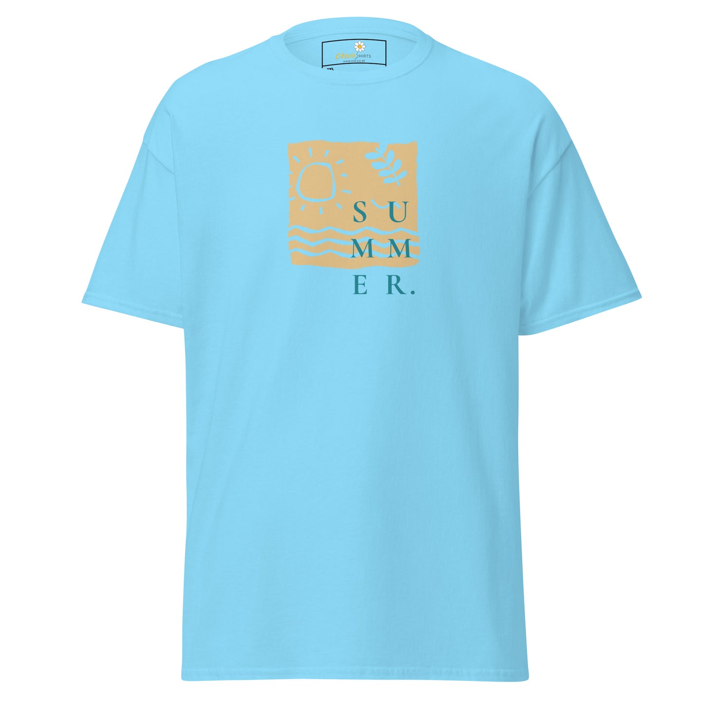 Heren klassiek t-shirt - SUMMER SEA NATURE - GROOT