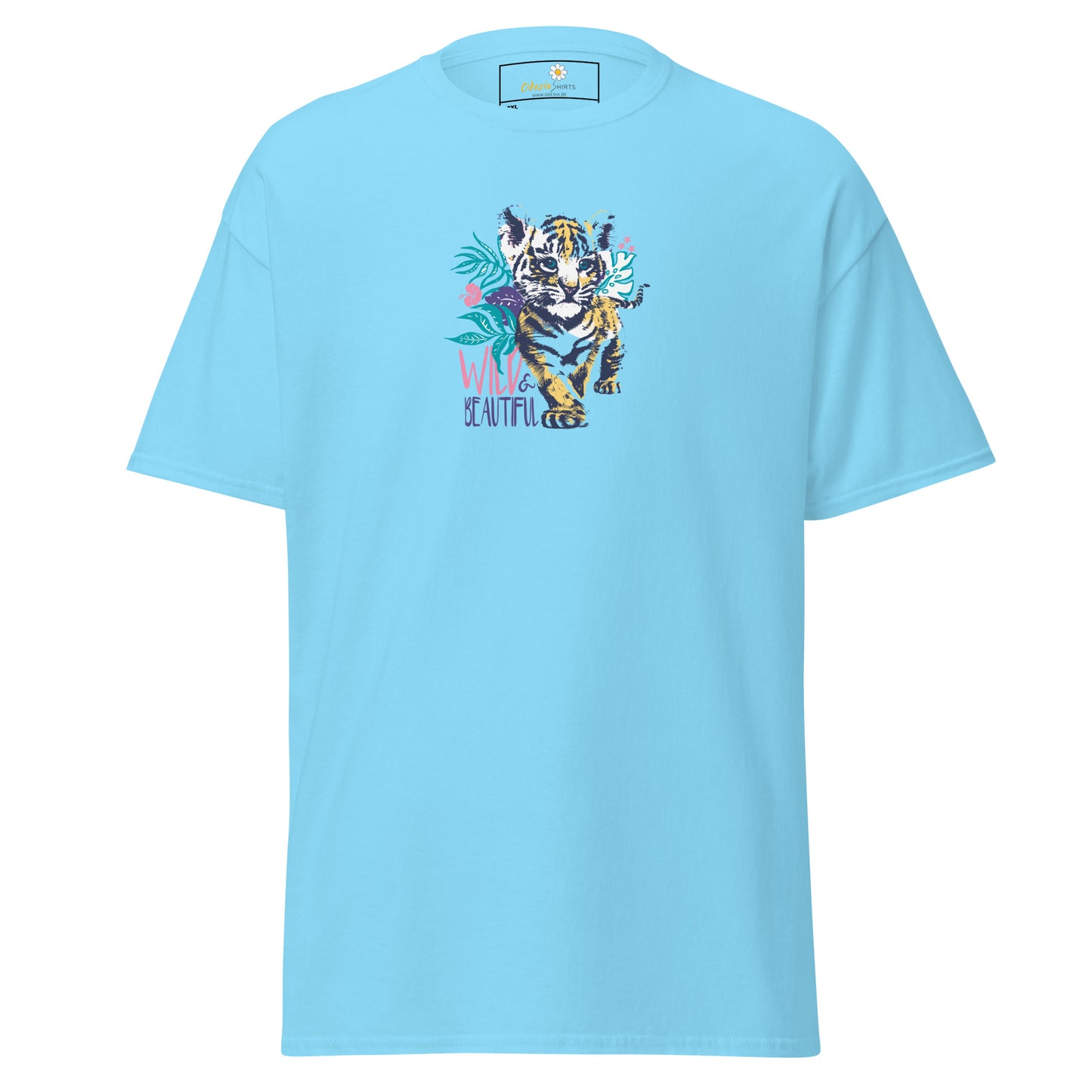 Heren klassiek t-shirt - WILDLIFE AND BEAUTIFUL - GROOT