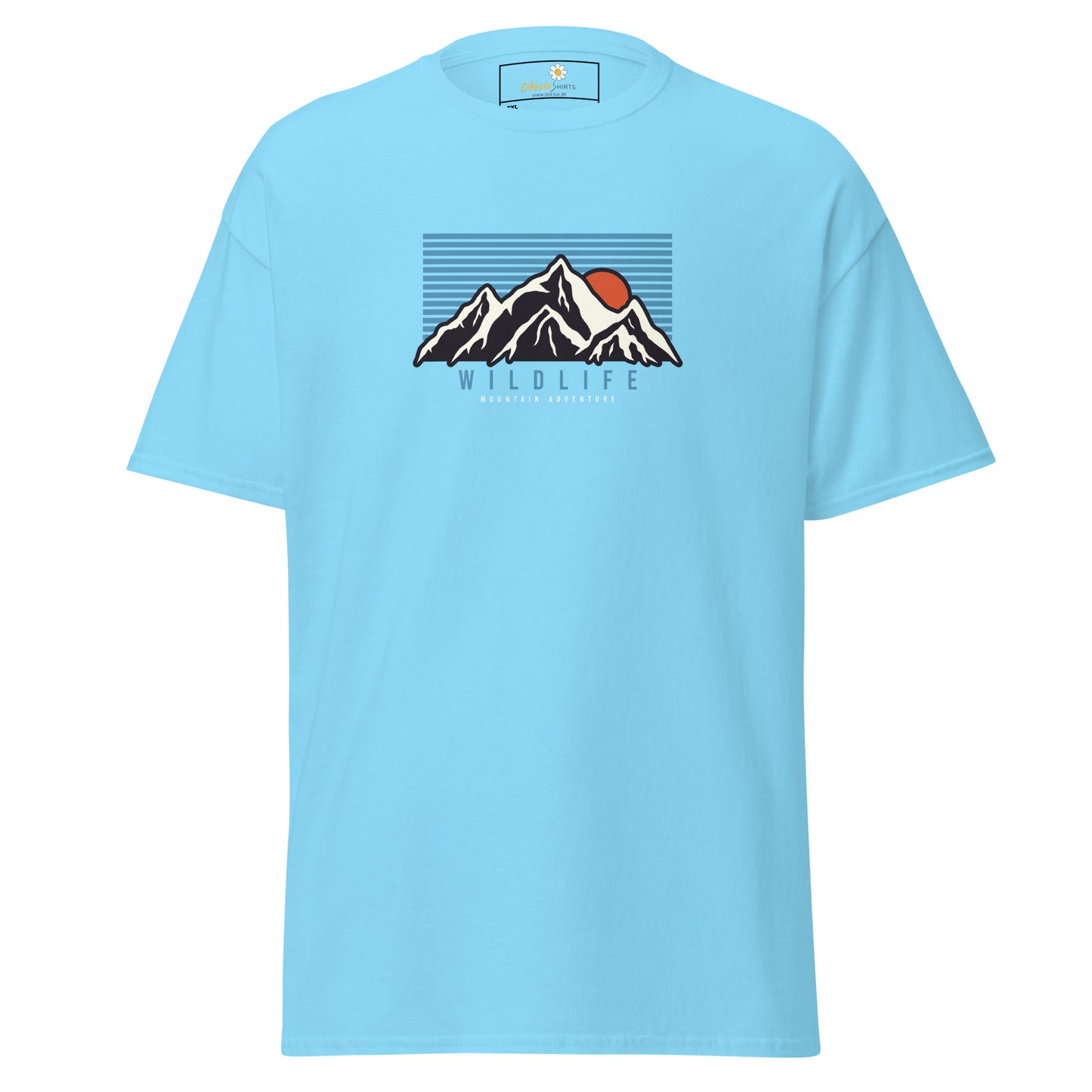 Unisex classic t-shirt - ADVENTURE MOUNTAIN SUNSET - BIG