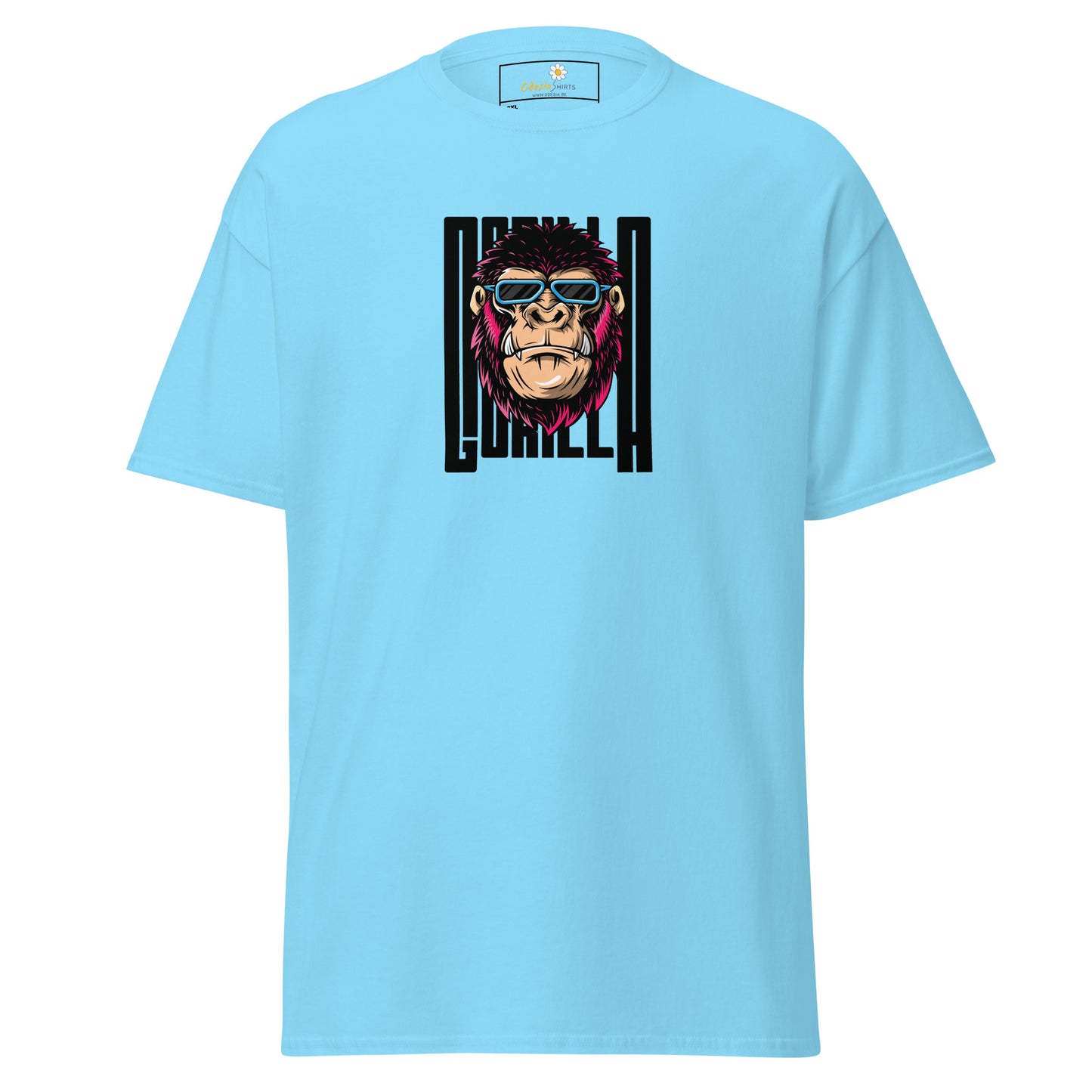 Klassiek heren t-shirt - WILDLIFE GORILLA FUN - GROOT