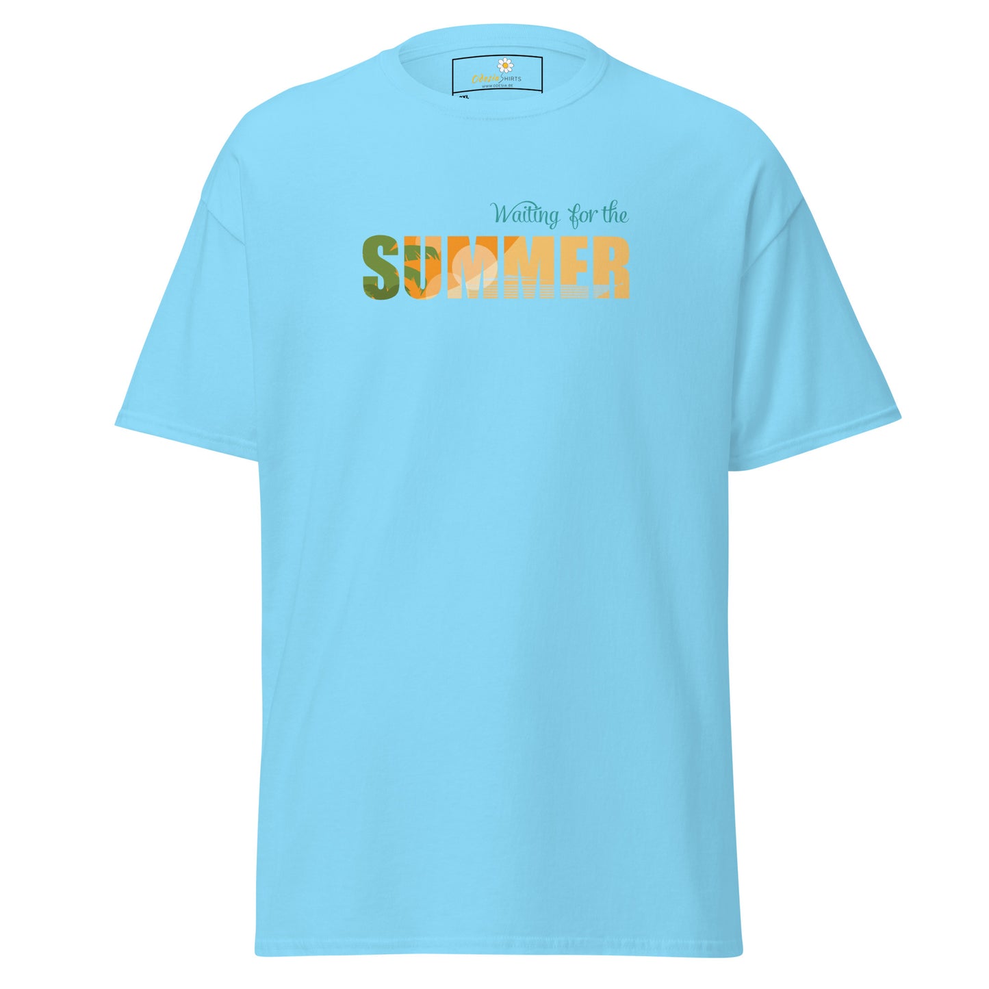 T-shirt classique pour homme - L'ÉTÉ ATTEND - GRAND