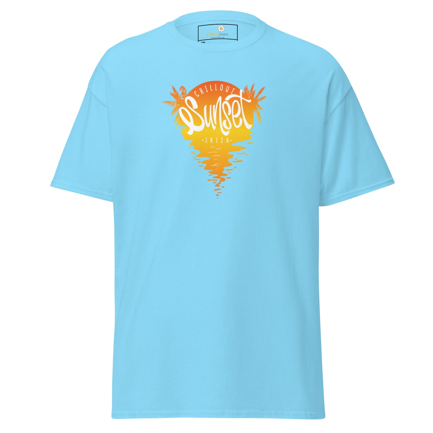 T-shirt classique pour homme - SUMMER IBIZA SUNSET - BIG