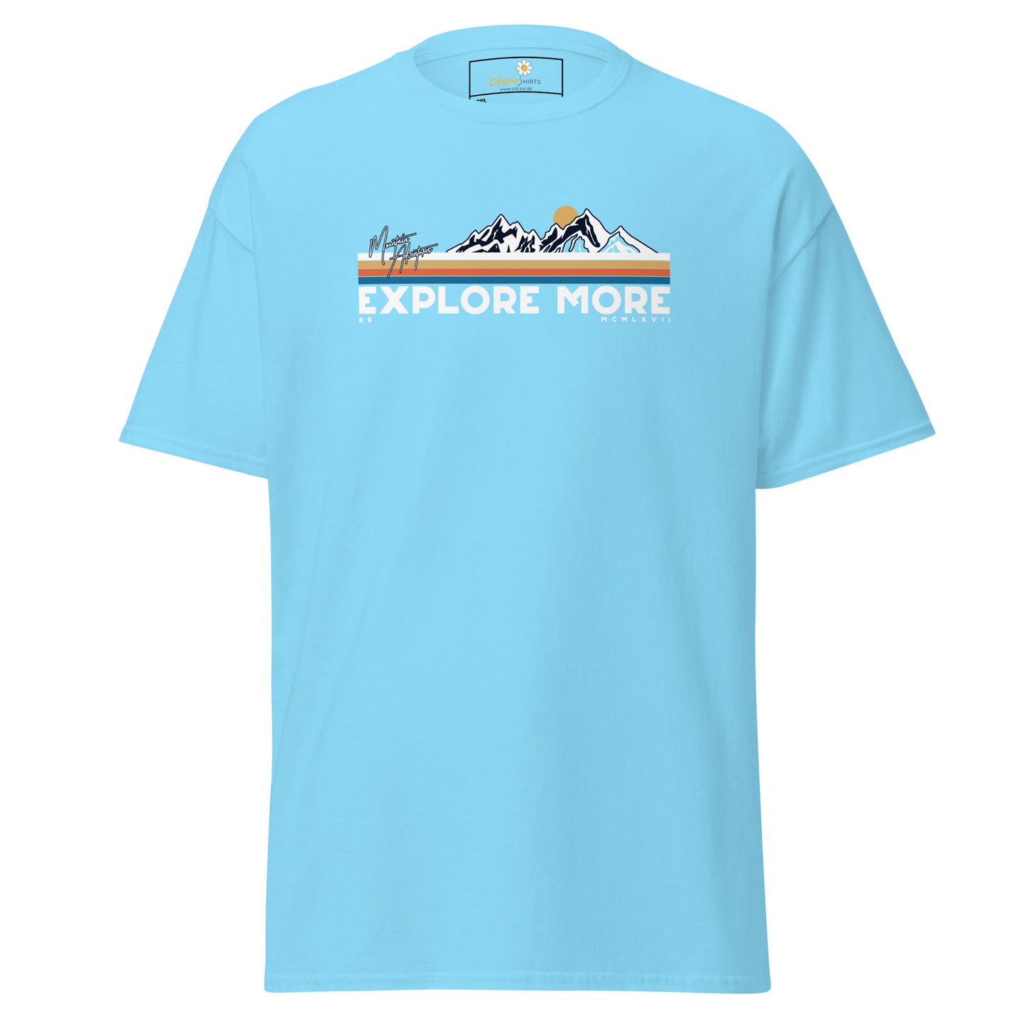 Unisex classic t-shirt - ADVENTURE EXPLORE MORE - BIG