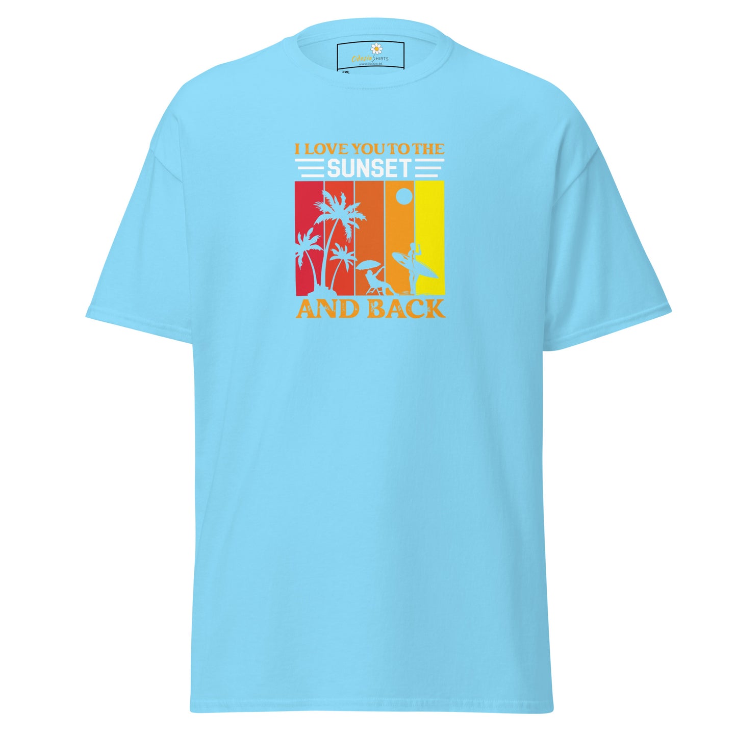 T-shirt classique pour homme - SUMMER LOVE SUNSET - BIG