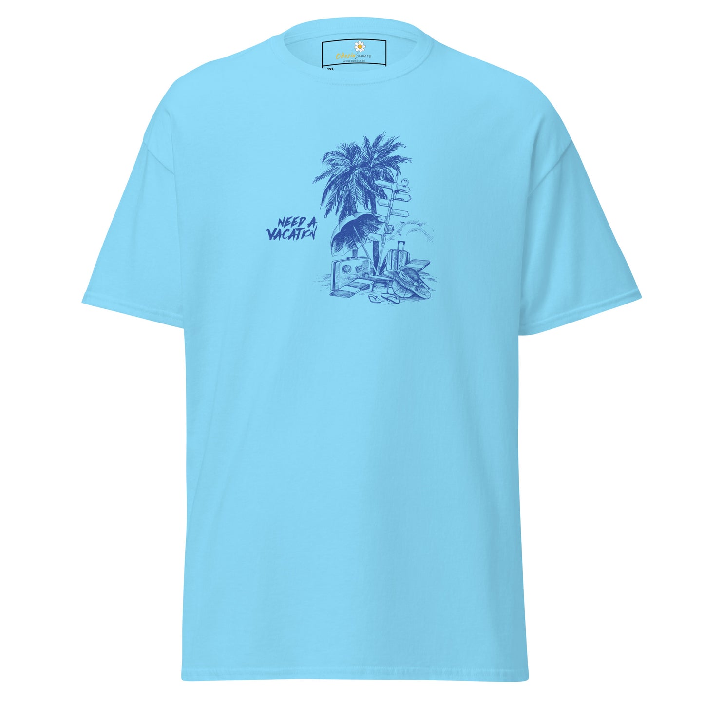 T-shirt classique pour homme - SUMMER NEED A VACATION - BIG