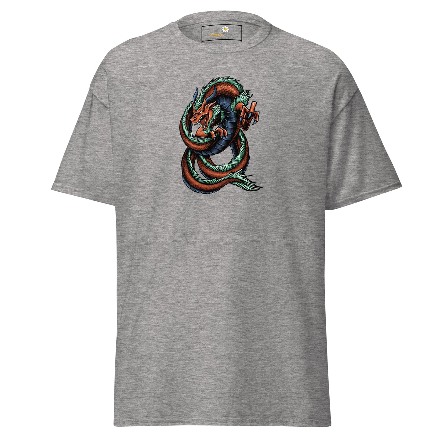 Unisex classic tee - MYSTIC RED GREEN DRAGON - REGULAR