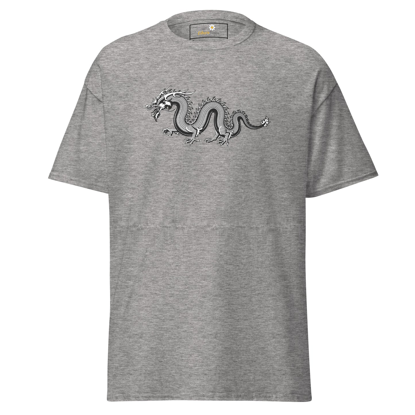 T-shirt classique unisexe - DRAGON GRIS MYSTIQUE - RÉGULIER
