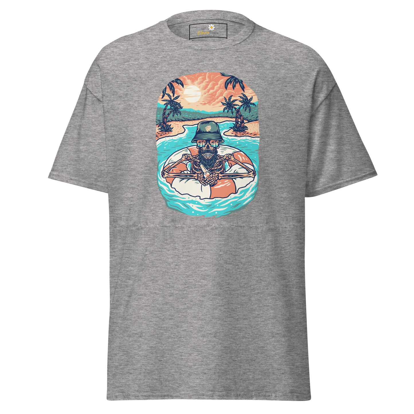 Unisex classic tshirt - SKULL SUMMER POOL - REGULAR