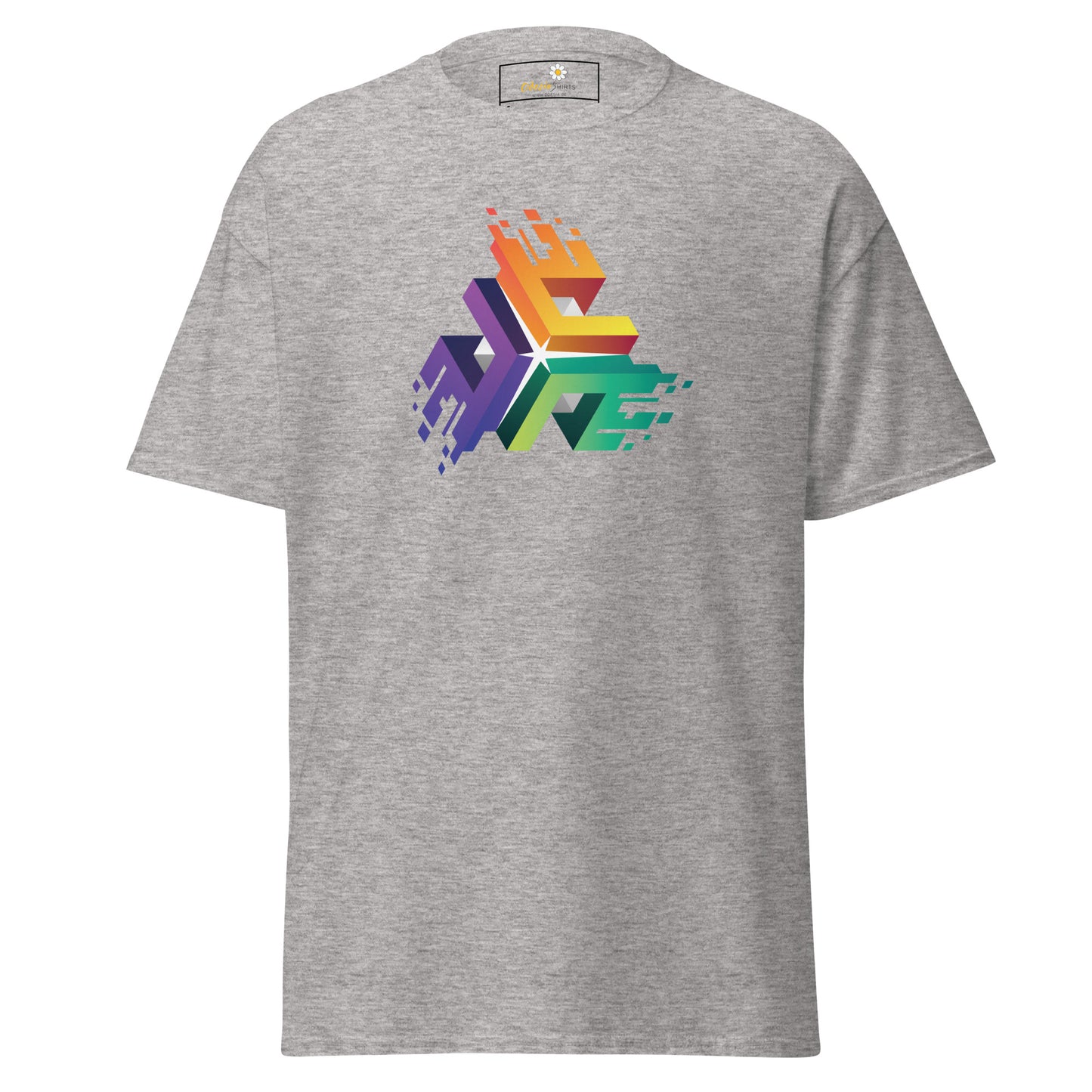 T-shirt classique unisexe - CUBES DE COULEURS ABSTRAITS - RÉGULIER