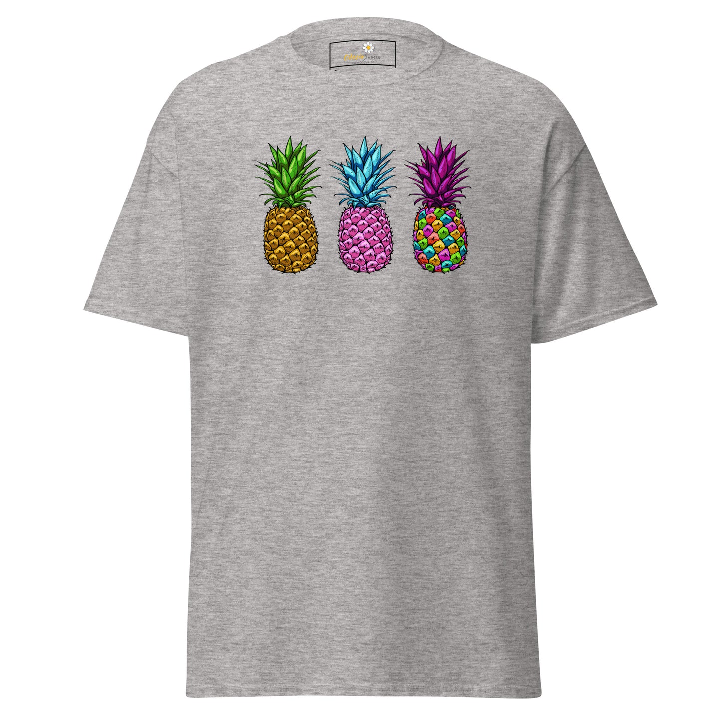 Unisex classic t-shirt - ORGANIC FRUIT PINEAPPLE COLORS - REGULAR