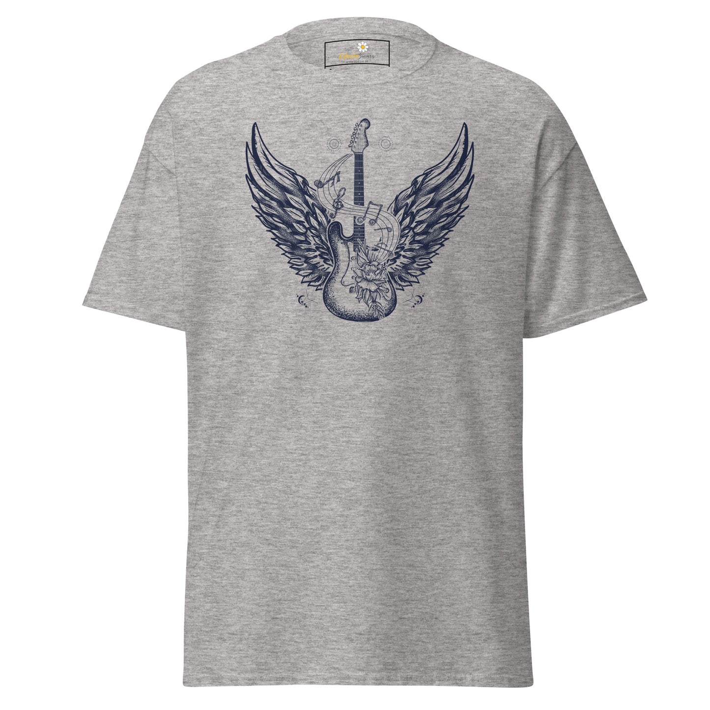 Unisex klassiek t-shirt - MUZIEK ROCK AND ROLL GITAAR - REGULAR