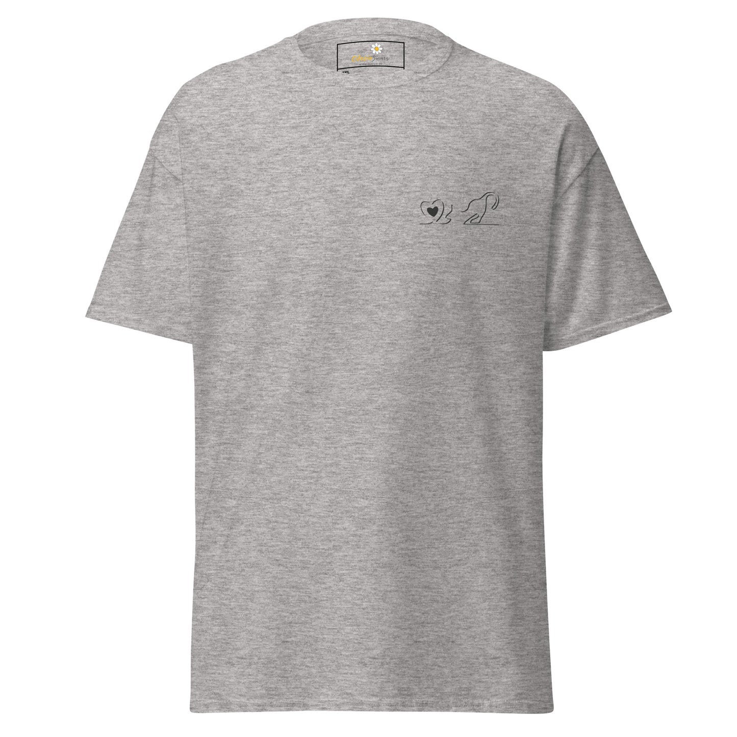 Unisex klassiek t-shirt - ANIMALS POCKET LOVE CAT - REGULAR