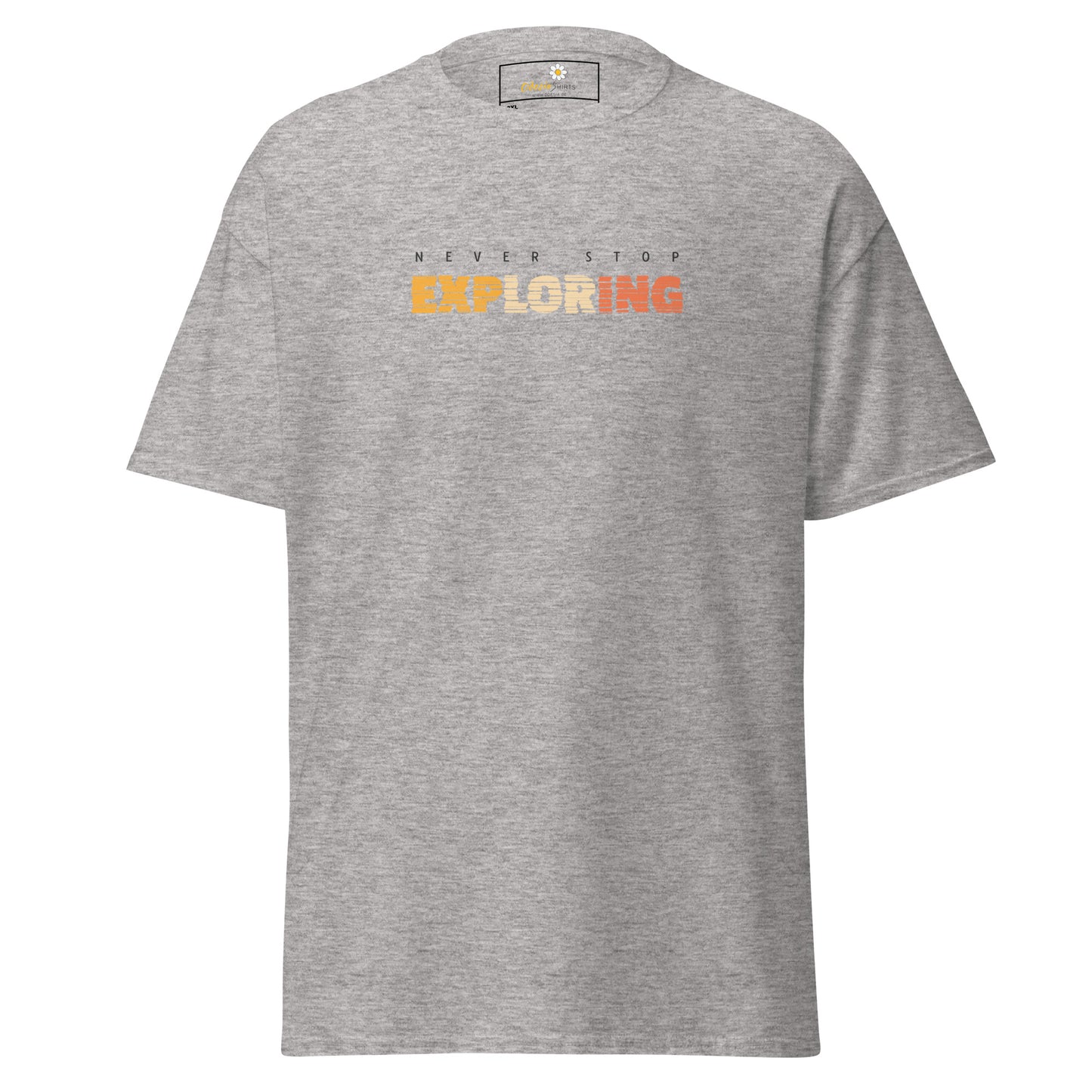 Unisex classic t-shirt - ADVENTURE TEXT NEVER STOP EXPLORING - BIG