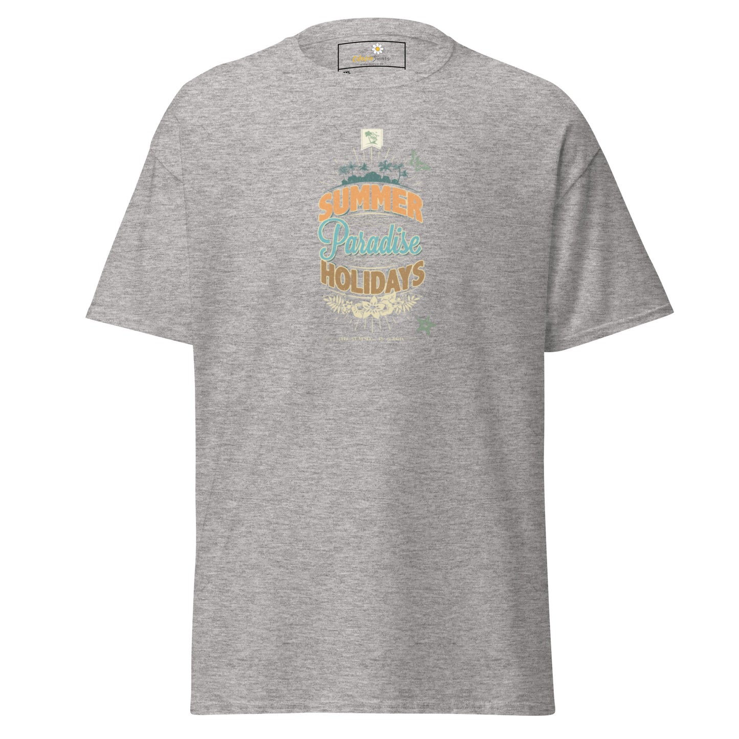 Heren klassiek t-shirt - SUMMER PARADISE - GROOT