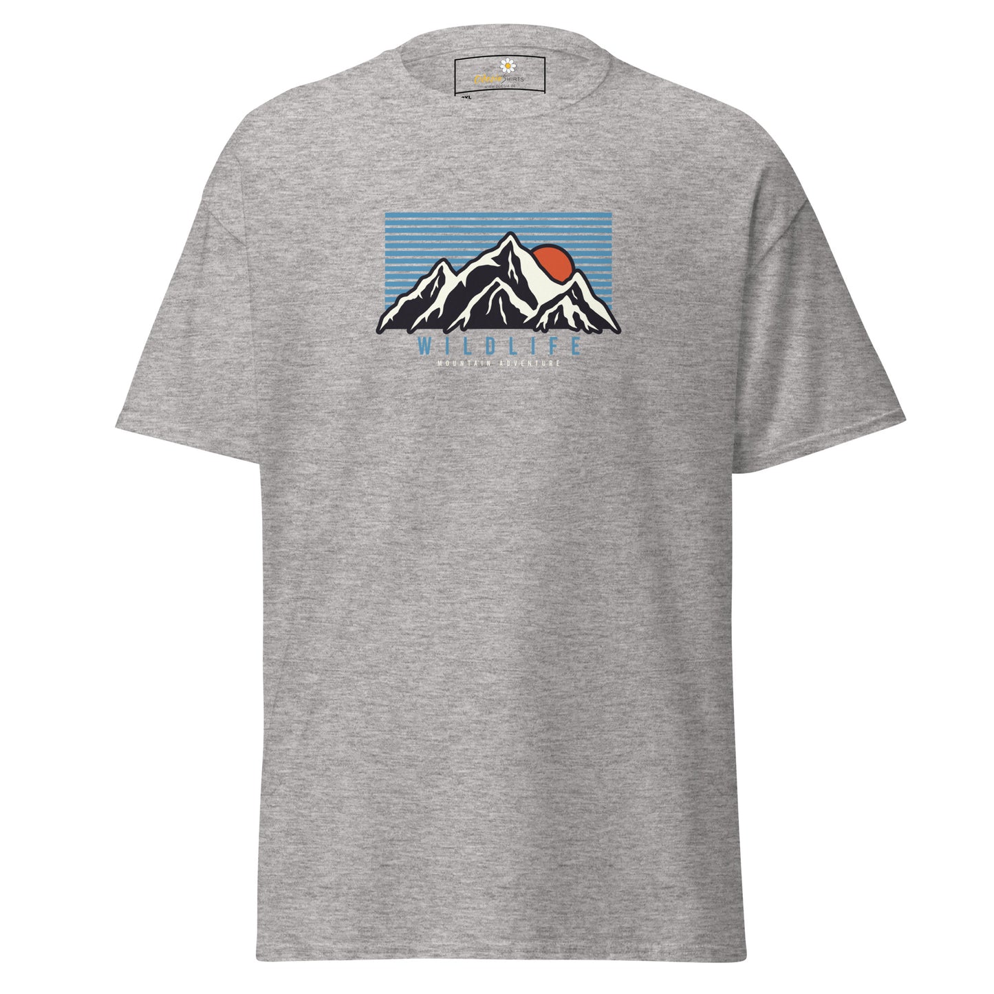 Unisex classic t-shirt - ADVENTURE MOUNTAIN SUNSET - BIG