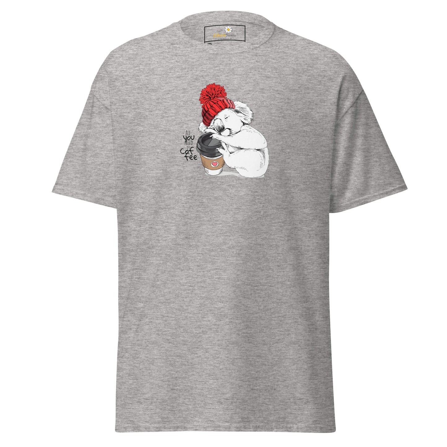 Klassiek heren t-shirt - WILDLIFE FUN KOALA - GROOT