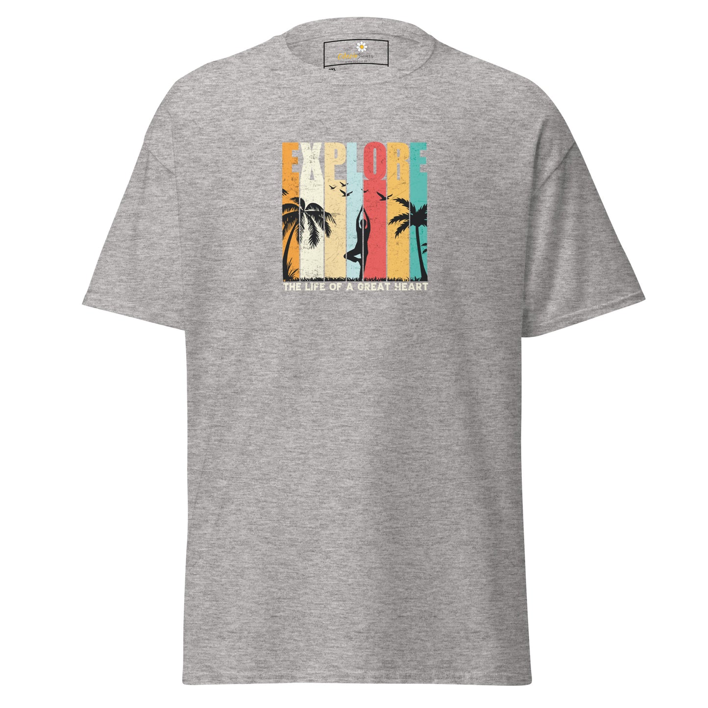 Unisex classic t-shirt - ADVENTURE EXPLORE GREAT HEART - BIG
