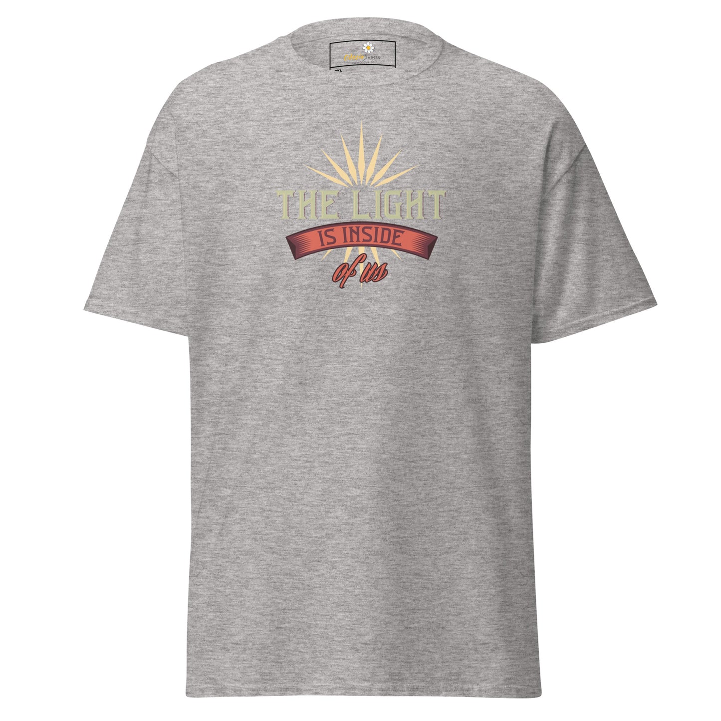 Unisex classic t-shirt - POSITIVE THE LIGHT IS INSIDE OF US - BIG