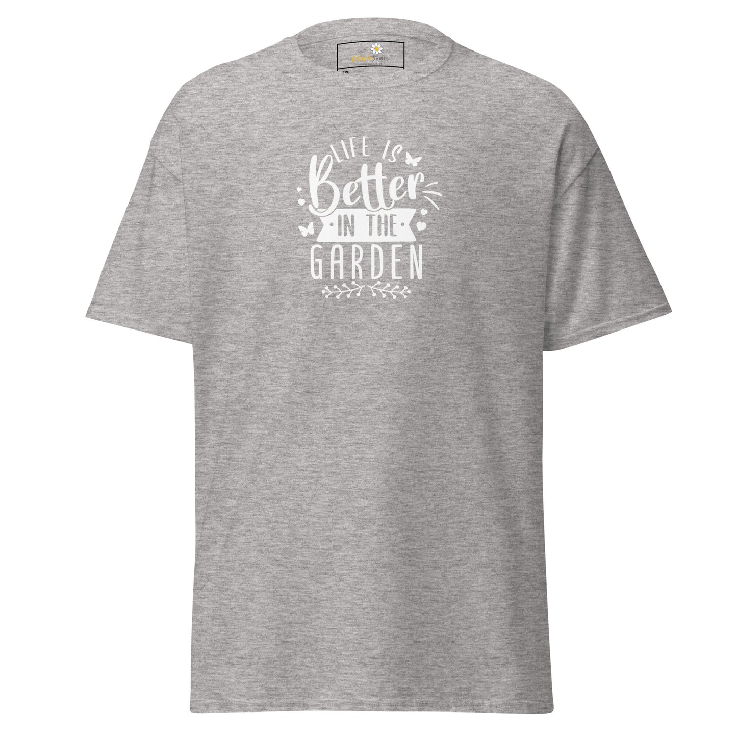 Unisex classic t-shirt - ECOLOGY TEXT LIFE IS BETTER GARDEN - BIG