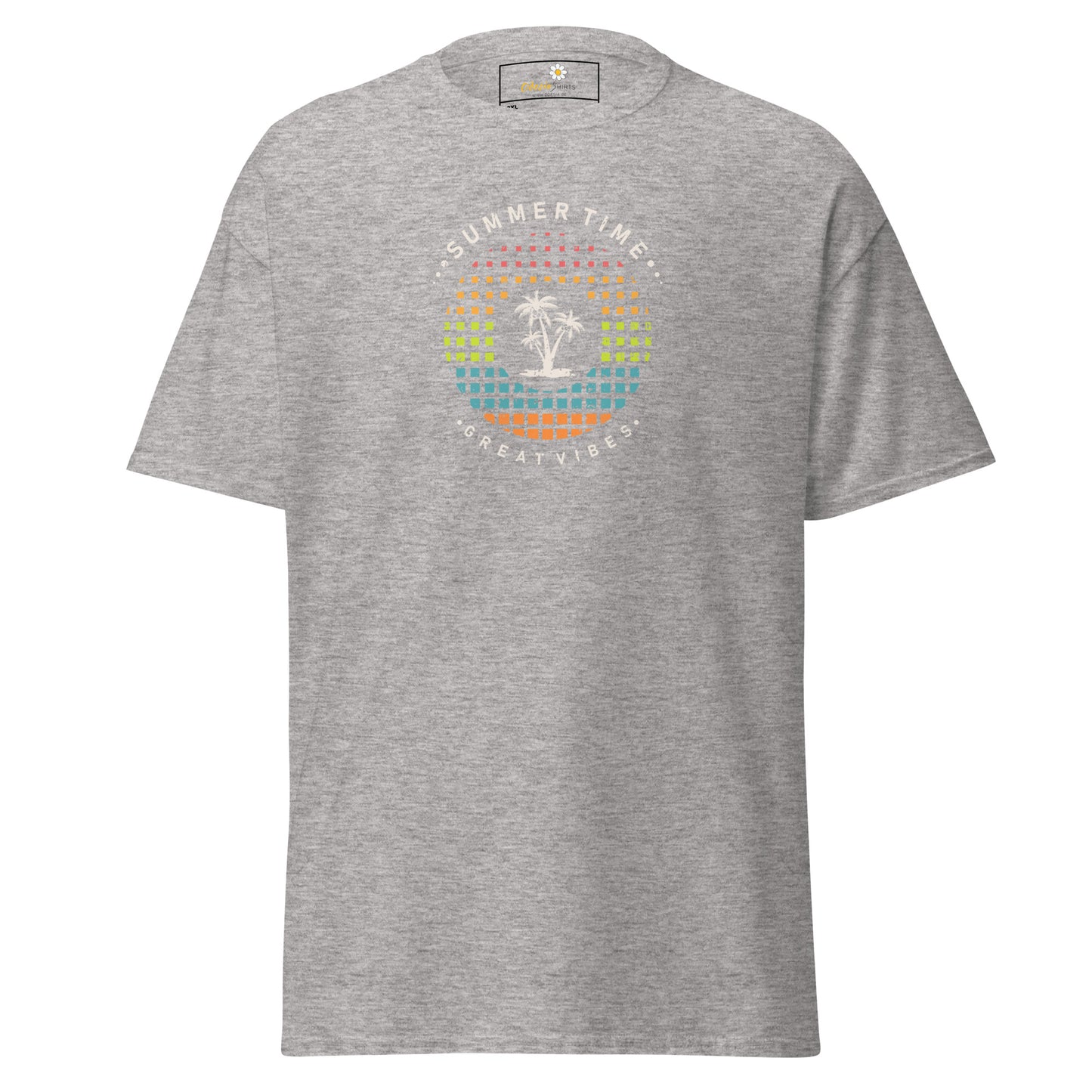 Klassiek T-shirt voor heren - SUMMER GREAT VIBES - GROOT