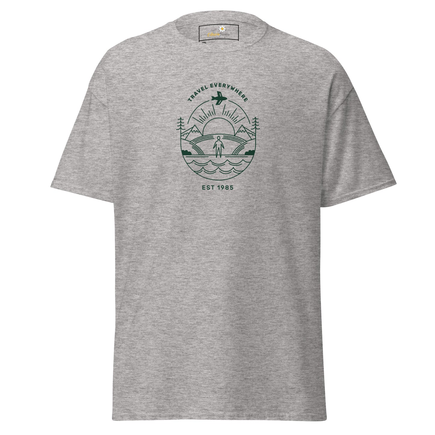 Unisex classic t-shirt - ADVENTURE TRAVEL EVERYWHERE - BIG