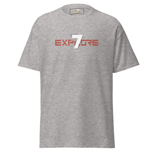 Unisex classic t-shirt - ADVENTURE TEXT EXPLORE 7 - BIG