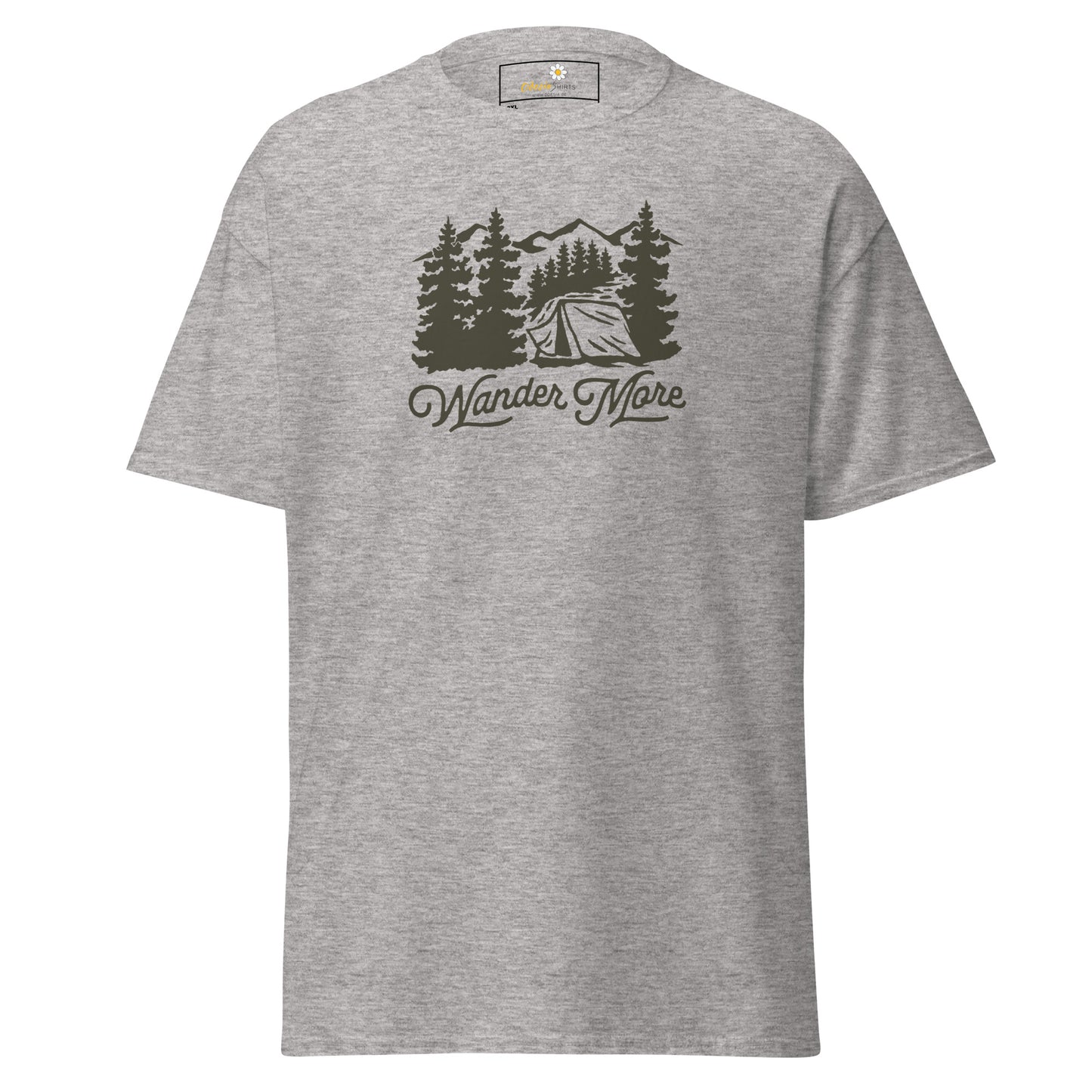 Unisex classic t-shirt - ADVENTURE OUTDOORS WANDER MORE - BIG