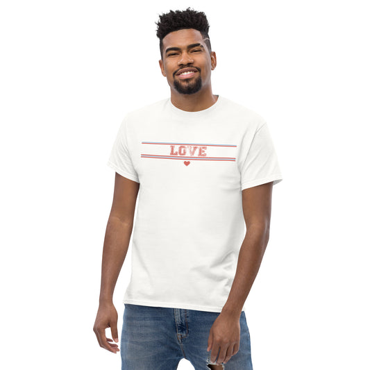 T-shirt classique pour homme - TEXT LOVE - BIG