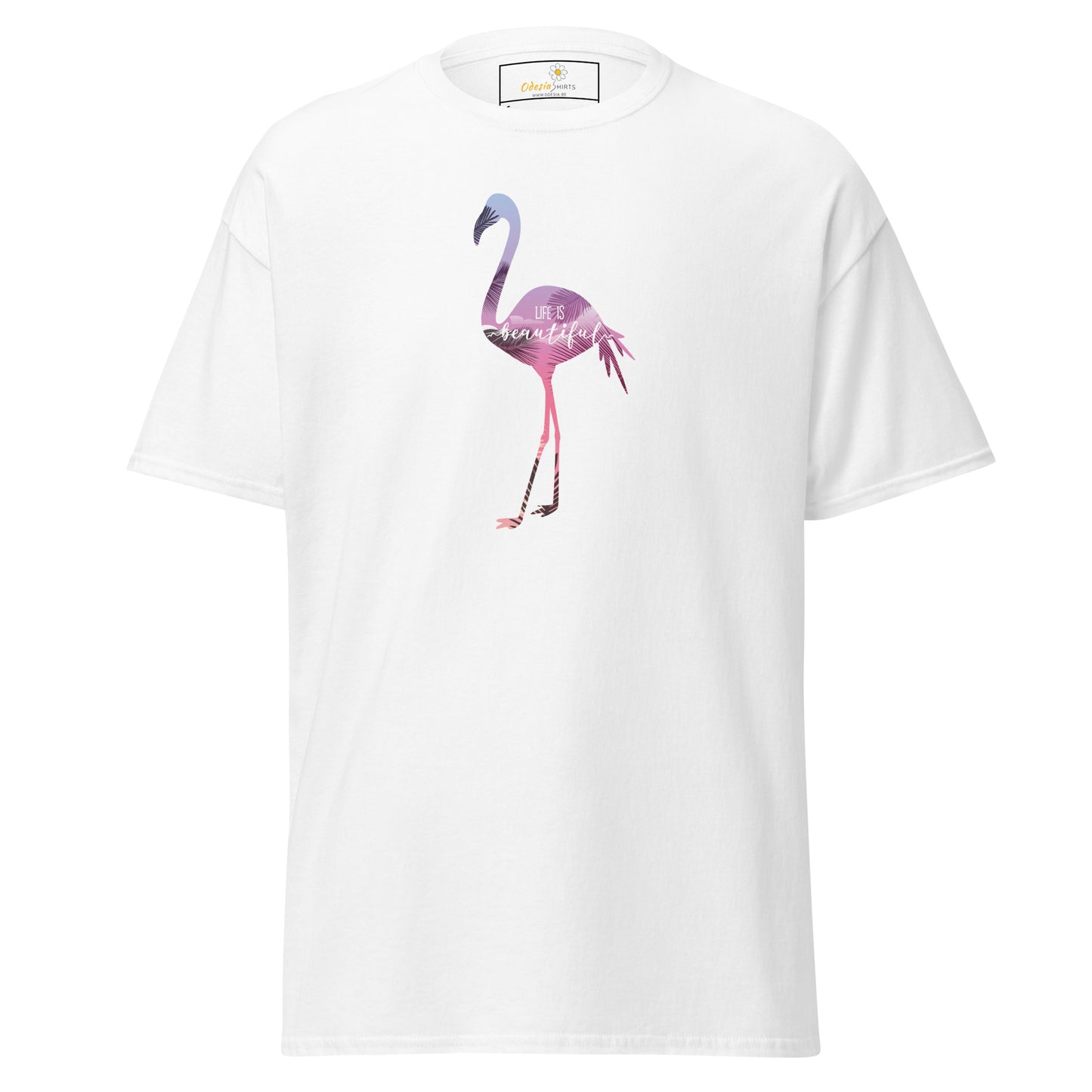 Unisex classic tee - WILD LIFE FLAMINGO - REGULAR