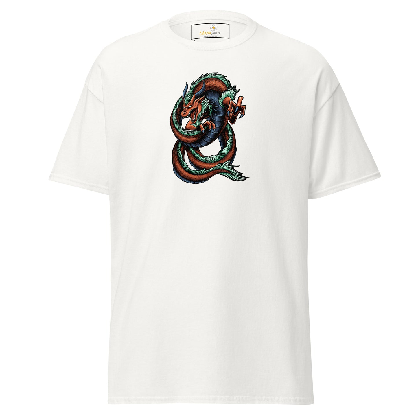 Unisex classic tee - MYSTIC RED GREEN DRAGON - REGULAR