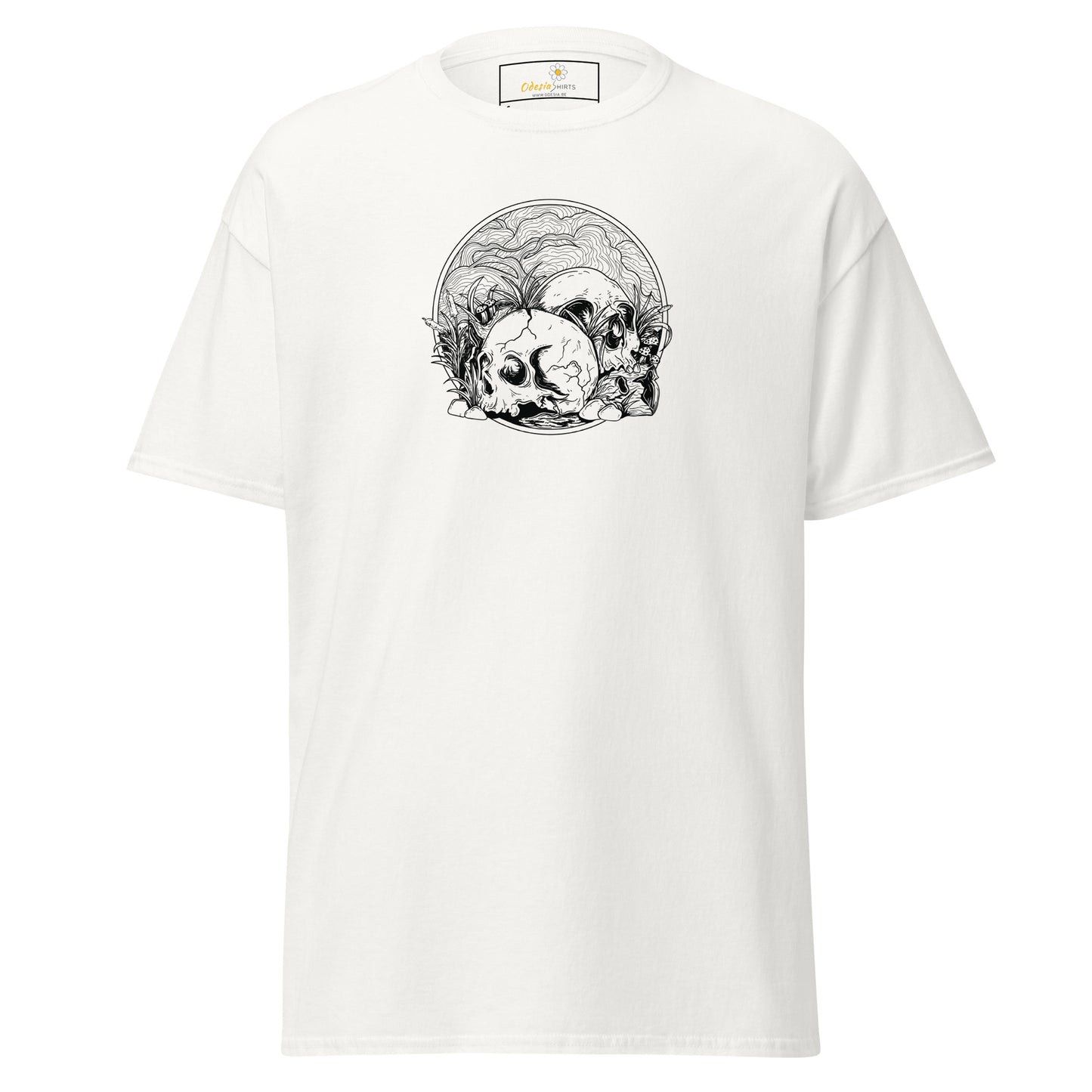 Unisex klassiek t-shirt - SKULL SUMMER SKULLS - REGULAR