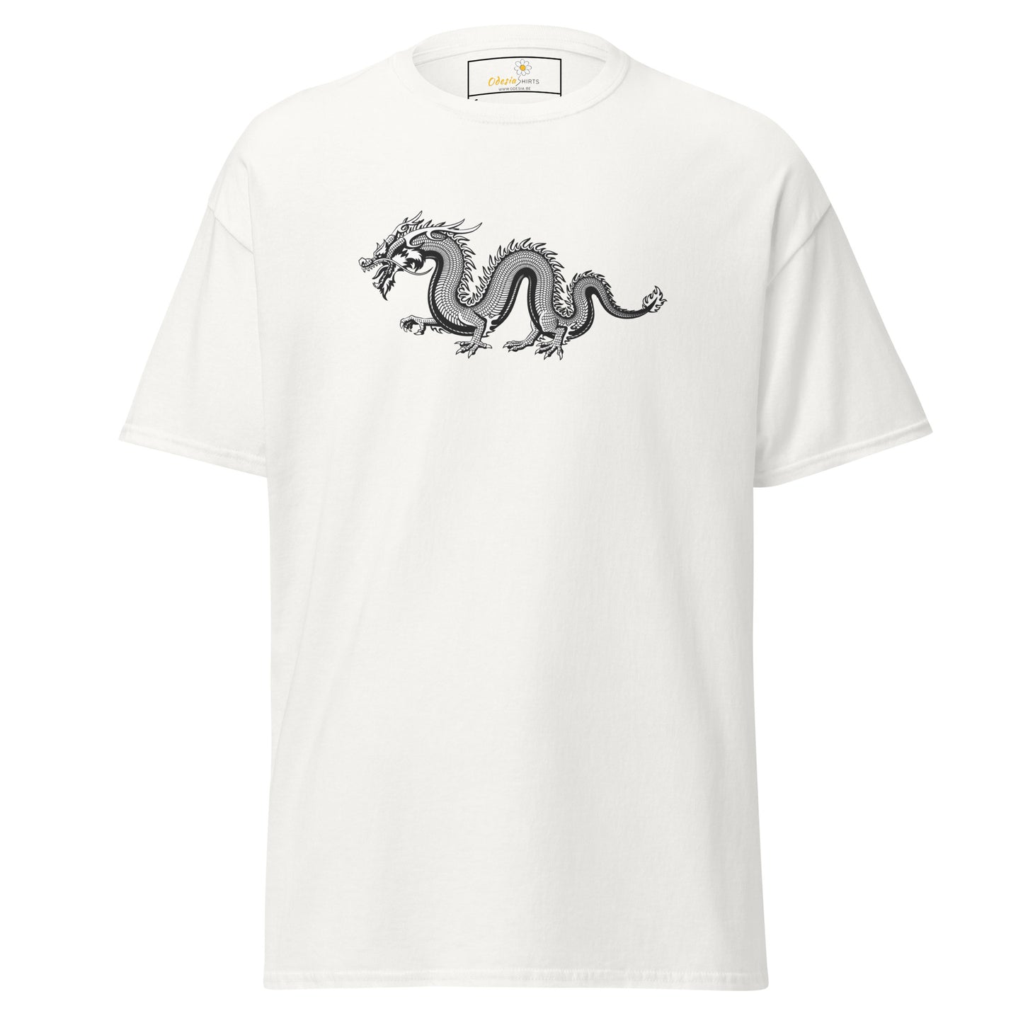 T-shirt classique unisexe - DRAGON GRIS MYSTIQUE - RÉGULIER