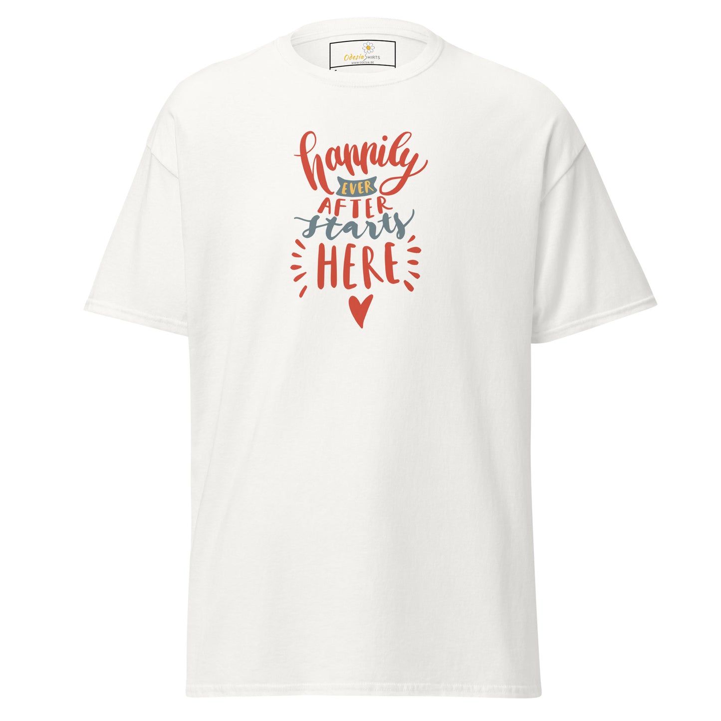 Unisex classic t-shirt - TEXT HAPPILY EVER AFTER - REGULAR