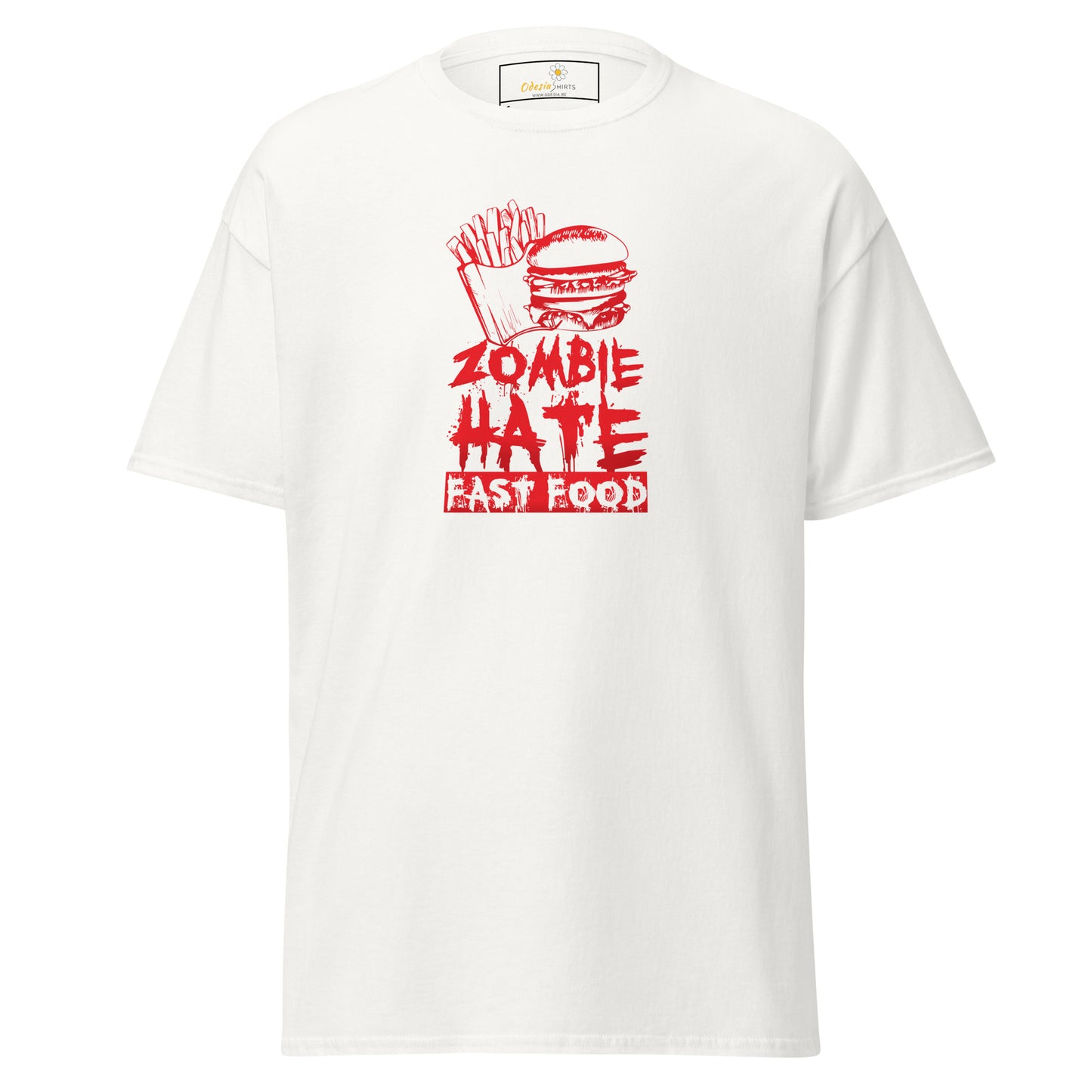 Unisex classic t-shirt - SPOOKIE ZOMBIE HATE FASTFOOD - REGULAR